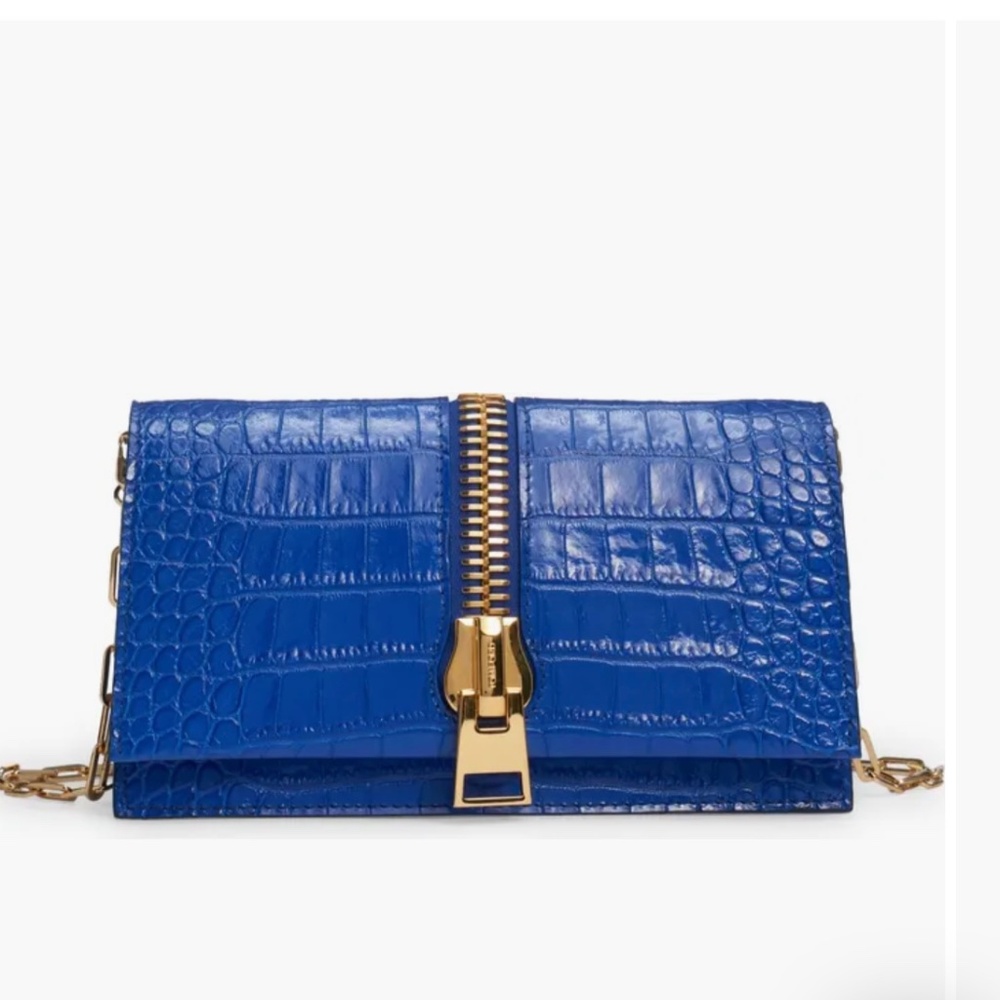 Tom Ford Brand New Croc Blue Bag